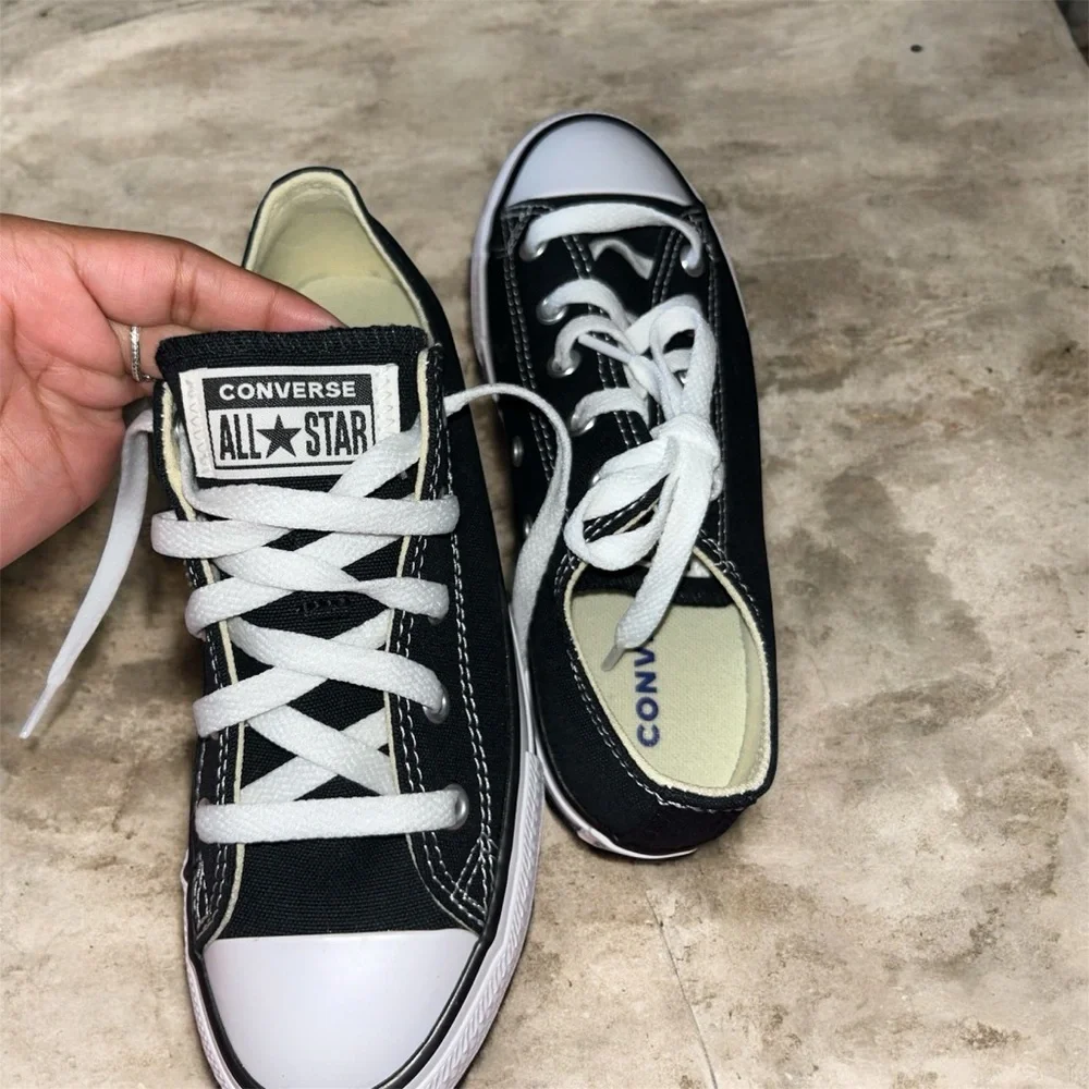 Kids New Black and White Converse